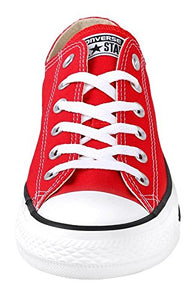 Converse Chuck Taylor All Star Canvas Low Top Sneaker, red ,9.5 Men/11.5 Women