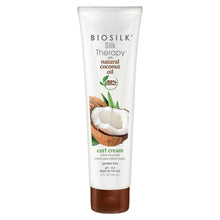 Load image into Gallery viewer, BioSilk Silk Therapy with Coconut Oil Curl Cream, Defines Curls, Nourishing &amp; Helps Eliminate Frizz, Sulfate, Paraben &amp; Cruelty-Free, 5 Oz