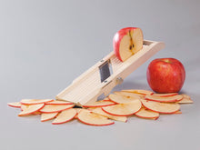 Load image into Gallery viewer, Benriner Mandoline Slicer with 4 Blades, Japanese Stainless Steel, BPA Free, 12.75 x 3.625-Inches, Beige