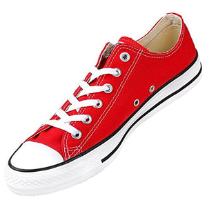 Converse Chuck Taylor All Star Canvas Low Top Sneaker, red ,9.5 Men/11.5 Women