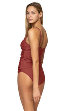 Load image into Gallery viewer, Sunsets Simone Tankini Swim Top, Tuscan Red, E Cup
