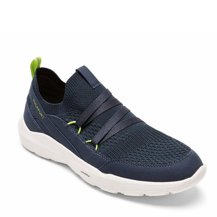 Rockport Men's Truflex M Evolution Mudguard Pull Up Walking Shoe, Navy, 7 Wide