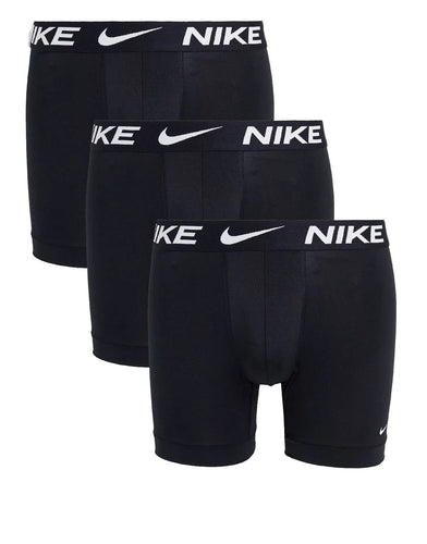 Nike Men`s Essential Micro Boxer Briefs 3 Pack (Black(KE1015-001)/W, X-Large)