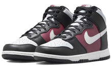 Load image into Gallery viewer, Nike Womens Dunk High Black White Maroon DD1869-005, 7, Multi