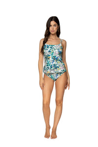 Sunsets Into The Wild Taylor Underwire Tankini Top, 36DD, Into The Wild