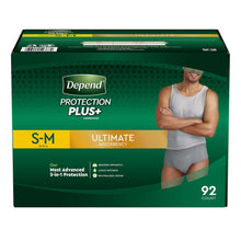 Load image into Gallery viewer, Depend Protection Plus Ultimate Underwear for Men, Large (84 Count)