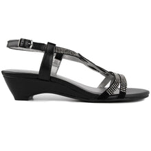 Load image into Gallery viewer, Meadow Wedge Sandal Black / 10