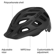 Load image into Gallery viewer, Giro Radix MIPS Adult Dirt Bike Helmet - Matte Metallic Black/Ano Lime - Size M (55–59 cm)