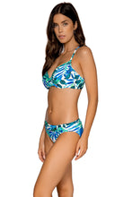 Load image into Gallery viewer, Sunsets Seascape Crossroads Bikini Top, 36DD, Seascape