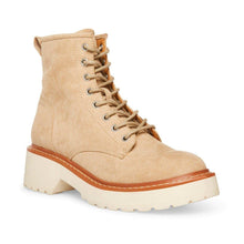 Load image into Gallery viewer, Madden Girl Women's Carra Fashion Boot, Sand Fabric, 9