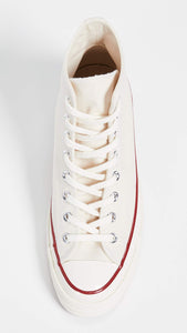 Converse Men's Chuck 70 Classic High Top Low Sneakers, Parchment, 6