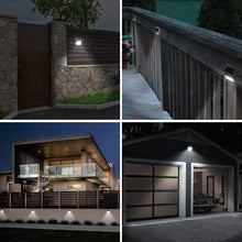 Load image into Gallery viewer, TORCHSTAR Outdoor LED Solar Powered Motion Sensor Light, IP65 Waterproof Cordless Outdoor Wall Lighting for Driveway, Patio, Garage, Porch, 6500K Pure White, White, Pack of 4