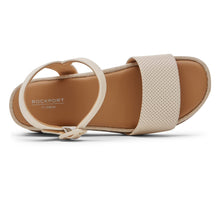 Load image into Gallery viewer, Rockport Women&#39;s Delanie 2 Piece Sandal, Vanilla, 8