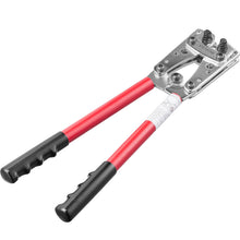 Load image into Gallery viewer, VEVOR Battery Cable Lug Crimping Tool, 10-1/0AWG with Cable Cutter and 48PCS Copper Ring Terminals, 6 Wire Sizes Crimping Die and 100pcs Heat Shrink Tubes, for Heavy Duty Wire Lugs