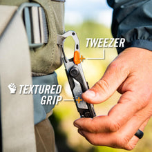 Load image into Gallery viewer, Gerber Gear Stake Out 11-in-1 Multi-tool - 2.2&quot; Plain Edge Blade, Tent Stake Puller, Carabiner Carry - EDC Gear and Equipment - Graphite