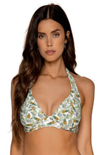 Load image into Gallery viewer, Sunsets Muse Halter Bikini Top, Montego, 36E/34F/32G