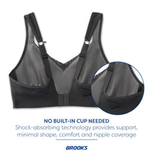 Load image into Gallery viewer, Brooks Women's Convertible Sports Bra for High Impact Running, Workouts &amp; Sports with Maximum Support - Asphalt - 36 D