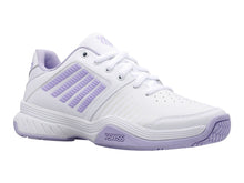 Load image into Gallery viewer, K-Swiss Women's Court Express Tennis Shoe, White/Purple Heather, 7.5 M