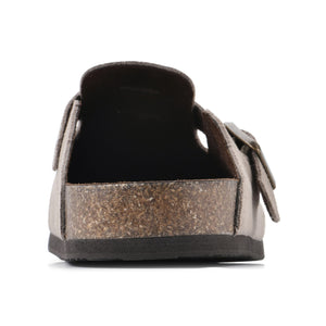 WHITE MOUNTAIN Women's Bari Footbed Sandal, Taupe/Suede, 10 M