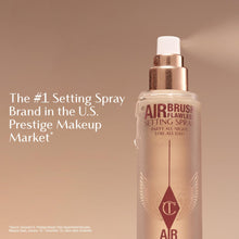 Load image into Gallery viewer, Charlotte Tilbury Airbrush Flawless Setting Spray - Ultra-Fine Hydrating Mist to Prime &amp; Set Makeup Up to 16Hr – Soothes and Blurs Skin, Waterproof, Wedding Makeup