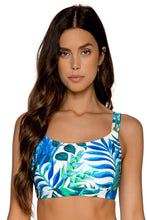 Load image into Gallery viewer, Sunsets Taylor Bralette Swim Top, Seascape, 40G/38H