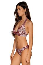 Load image into Gallery viewer, Sunsets Femme Fatale Hipster Women's Swimsuit Bikini Bottom, Hawaiian Hideaway, Large