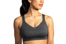 Load image into Gallery viewer, Brooks Women's Convertible Sports Bra for High Impact Running, Workouts &amp; Sports with Maximum Support - Asphalt - 36 D