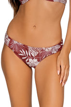 Load image into Gallery viewer, Sunsets Femme Fatale Hipster Women's Swimsuit Bikini Bottom, Hawaiian Hideaway, Large