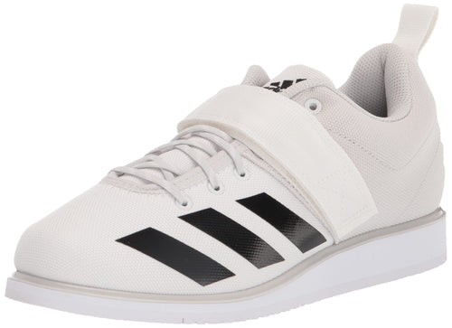 adidas Men's Powerlift 4 Weightlifting Shoes Cross Trainer, White/Core Black/Grey One, 4.5