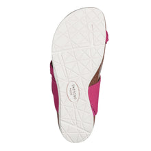 Load image into Gallery viewer, Earth Origins Women’s Onida Sandal I Slip-On Leather Sandals with Arch Support for Everyday - Raspberry - 10