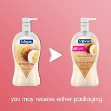Load image into Gallery viewer, Softsoap Body Wash Pump, Coconut Butter Scrub, Exfoliating Body Wash, 32 Ounce (Pack of 1), WHITE (Package May Vary)