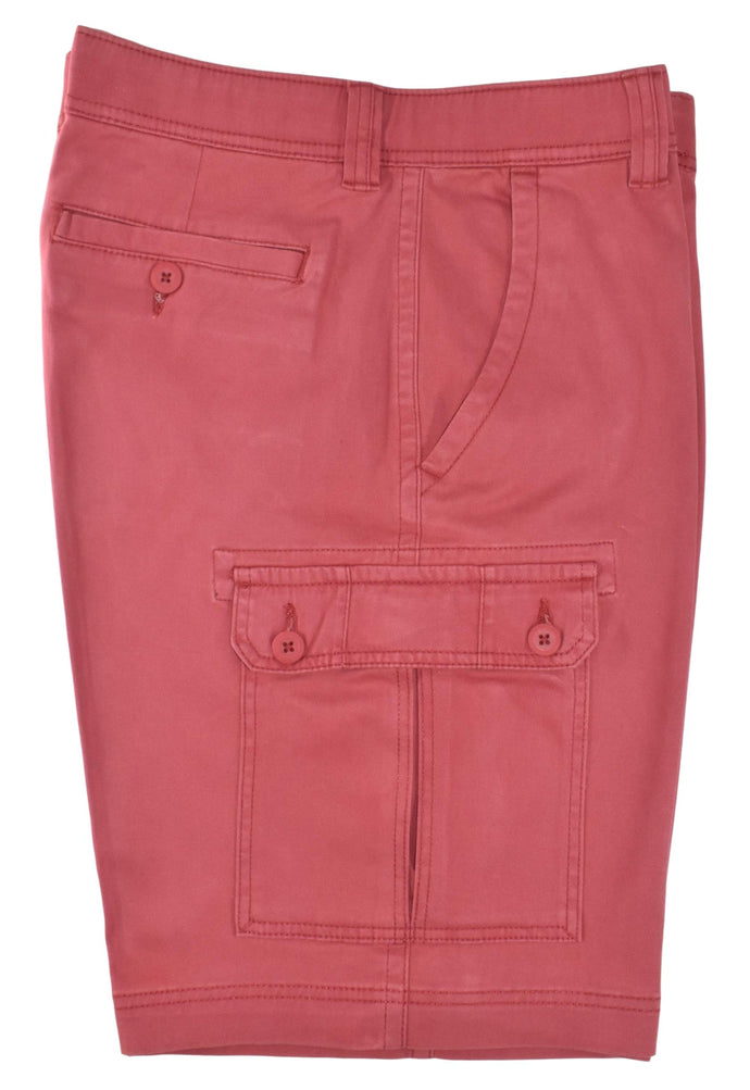 St. John's Bay Men's Power Stretch Cargo Shorts (Garnet Rose) (42)