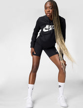Load image into Gallery viewer, Nike Women's Sportswear Club Fleece Logo Pullover Hoodie, Black/White, Small