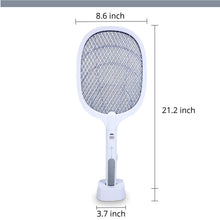 Load image into Gallery viewer, WBM Smart Bug Zapper, Electric Mosquito Killer, Rechargeable Electric Fly Swatter for Home &amp; Outdoor