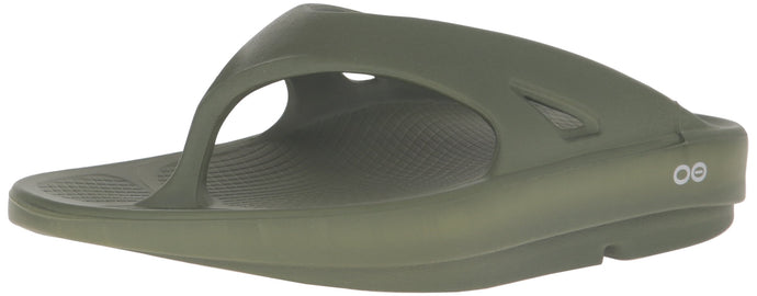 OOFOS Unisex Original Thong flip flop , Forest Green, 11 B(M) US Women / 9 D(M) US Men