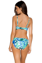Load image into Gallery viewer, Sunsets Seascape Crossroads Bikini Top, 36DD, Seascape