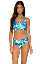 Load image into Gallery viewer, Sunsets Taylor Bralette Swim Top, Seascape, 40G/38H
