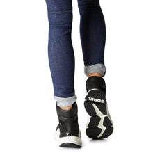 Load image into Gallery viewer, Sorel Women's Kinetic RNEGD Conquest Boot — Black, Sea Salt — Waterproof Leather Winter Boots — Size 5.5