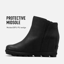 Load image into Gallery viewer, Sorel Women's Joan of Arctic Wedge III Zip Boot - Black, Sea Salt - Size 12