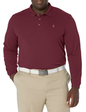 Load image into Gallery viewer, IZOD Men's Golf Long Sleeve Tournament Polo Shirt, Black, XX-Large