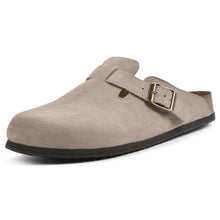 Load image into Gallery viewer, WHITE MOUNTAIN Women&#39;s Bari Footbed Sandal, Taupe/Suede, 10 M