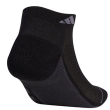 Load image into Gallery viewer, adidas Men&#39;s Superlite Stripe 3 Low Cut Socks (3-Pair), Black/Night Grey/Onix Grey, Large