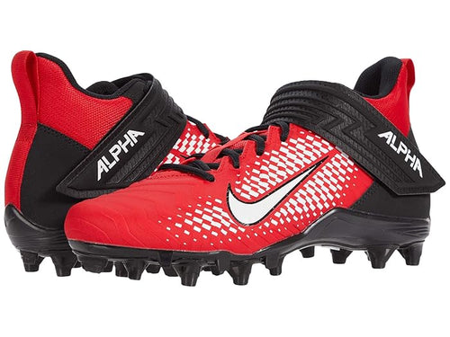 Nike Alpha Menace Varsity 2 (University Red/White/Black) Men's Cleated Shoes