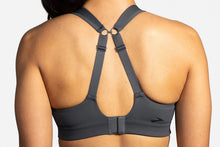 Load image into Gallery viewer, Brooks Women's Convertible Sports Bra for High Impact Running, Workouts &amp; Sports with Maximum Support - Asphalt - 40 DD