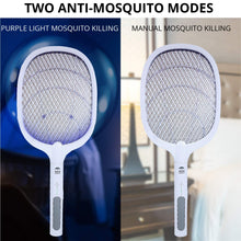 Load image into Gallery viewer, WBM Smart Bug Zapper, Electric Mosquito Killer, Rechargeable Electric Fly Swatter for Home &amp; Outdoor