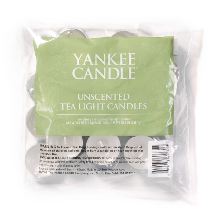 Yankee Candle 609032611811 tealight (Bag of 25) unscented, one Size, …