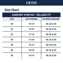 Load image into Gallery viewer, IZOD Men's Relaxed Fit Comfort Stretch Denim Jeans, Vintage Khaki, 40W X 34L