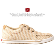 Load image into Gallery viewer, Twisted X Women's Kicks, Moc Toe, Sand Shell Tweed, 7.5 M