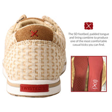Load image into Gallery viewer, Twisted X Women's Kicks, Moc Toe, Sand Shell Tweed, 7.5 M