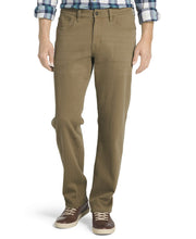 Load image into Gallery viewer, IZOD Men's Relaxed Fit Comfort Stretch Denim Jeans, Vintage Khaki, 40W X 34L